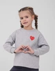 Свитшот для девочки SMIL 116755-1 Серый меланж р.98 - изображение 1