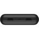 Повербанк Belkin 20000 мАг Li-pol 15 Вт 2хUSB-A/USB-C світлодіодна індикація Чорний - зображення 3