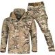 Костюм мультикам розмір XXXL утеплений Shark Skin Soft Shell Multicam з водовідштовхувальним ефектом - зображення 1