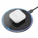 Бездротовий зарядний пристрій для телефонів та навушників HOCO CW6 Pro Easy 15W charging wireless fast charger (6931474755032) Black - зображення 4