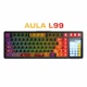 Ігрова Клавіатура AULA L99 Red-Black Бездротова Механічна 2.4G/Bluetooth/USB type-c. З Сенсорним Екраном 3.98 дюйма. Батарея 8000mAh . RGB Підсвічування З Підтримкою HOT-SWAP - зображення 1