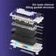 Ігрова Клавіатура AULA L99 Purple-White Бездротова Механічна 2.4G/Bluetooth/USB type-c. З Сенсорним Екраном 3.98 дюйма. Батарея 8000mAh . RGB Підсвічування З Підтримкою HOT-SWAP - зображення 3