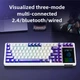 Ігрова Клавіатура AULA L99 Purple-White Бездротова Механічна 2.4G/Bluetooth/USB type-c. З Сенсорним Екраном 3.98 дюйма. Батарея 8000mAh . RGB Підсвічування З Підтримкою HOT-SWAP - зображення 4