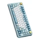 Беспроводная Клавиатура Valkyrie VK 75 Blue-White 2.4G/Bluetooth/Кабель С RGB Подсветка С Поддержкой HOT-SWAP.Батарея 8000mAh - изображение 2
