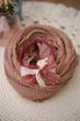 Обмотка и повязка с бантом для newborn фотосессии VTILEN, Tan, 60х300 см - изображение 1