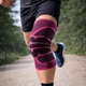 Бандаж на коленный сустав BD AB058. XXL/44-46см. Полужесткий. Ребра жесткости. Кольцо-Фиксатор. Розово-Красный. Бандаж колена. Ортез колена. Наколенник ортопедический - изображение 8