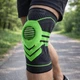Бандаж на коленный сустав BD AB006U. XL/42-44см. Полужесткий. Ребра жесткости. Кольцо-Фиксатор. Черно-Зеленый. Бандаж колена. Ортез колена. Наколенник ортопедический - изображение 8