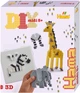 Набір термомозаїки Hama Midi 3D Safari 5699674 (28178032562) - зображення 1
