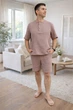Мужской комплект муслиновый COSY с шортами "Capri" XL мокко MC2B - изображение 1