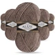 Упаковка Alize Lana Gold, Коричневый меланж №240, 5шт - 100 г / 240 м, полушерстянная пряжа средней толщины для вязания, упаковка 5 мотков - изображение 1