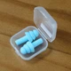 Беруші силіконові бервуха в пластиковому кейсі Silicone Earplugs Sky Blue - изображение 2