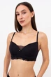 Бюстгальтер без кісточок з напівм'якою чашкою Giulia Olivia 1542/21 75A Black, гладкий з мереживом, комфортна жіноча білизна - зображення 2