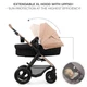 Коляска Kinderkraft 3 в 1 Moov 2 Air Sand Beige (KSMOOV02BEG0000) (5902533925773) - изображение 10