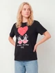 Футболка хлопковая женская ONLY 15368895 M Black (5715830424081) - изображение 1