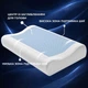 Подушка ортопедическая IDEIA CoolGel 60х40х11-9 см анатомическая с эффектом памяти для сна на боку, спине и животе с гелем и молнией (4820227288656) - изображение 7