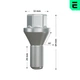 Болт колесный Optimal (OP-UWB10033-1) - изображение 3
