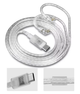 Кабель KZ для навушників Silver-Plated OFC Type-C з мікрофоном - зображення 1