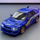 Колекційна модель Subaru Impreza WRX STI 1:32 синя металева машинка світло звук інерція відкривні елементи - зображення 2