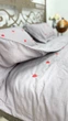 Комплект постільної білизни Italy Quilt Cover Страйп-Сатін з ковдрею літньою 230х200см Бузковий - зображення 5