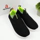 Текстильные кроссовки, мокасины для мальчика Apawwa (Z2401P black-green) Размер 32, 21 см - изображение 5