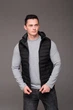 Мужская жилетка - безрукавка с капюшоном черная 2XL 2474 - изображение 5