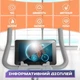 Велотренажер з дисплеєм EcoFit E-Q7A (спінбайк) механічний з регулюванням сидіння та керма Білий - зображення 7