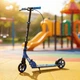 Самокат Best Scooter RIO двухколесный колеса PU 145 мм, амортизатор, ручной тормоз Blue 5–12 лет (R-31420) - изображение 12