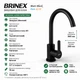 Смеситель для кухни Brindex Pure 015F, Matt Black Высокий, Нержавейка - изображение 2