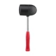 Киянка резиновая 1250г. 90мм. черная резина, металлическая ручка. INTERTOOL HT-0228 - изображение 1