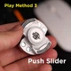 Фіджет іграшка череп 3в1 спінер магнітний Fidget Toy антістрес срібний - зображення 5