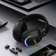 Игровые блютуз наушники Onikuma GT-805 Max с микрофоном, RGB подсветка, Bluetooth 5.4 + 2.4GHz, AUX, до 60 часов роботы, для ПК, PS4, PS5, телефона - изображение 14