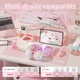 Детские беспроводные наушники Onikuma с кошачьими ушками, RGB подсветкой и микрофоном Игровая гарнитура с ушками Розовые - изображение 4