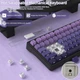 Клавіатура Attack Shark X85 Purple Gradient Бездротова Ігрова Механічна. 2.4G/Bluetooth/Кабель. Батарея 5000mAh. 75% White Jade Switch. - зображення 4