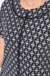 Халат женский полубатальный тёмно-синего цвета с принтом Fashion размер 54-56 (211340) - изображение 4