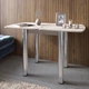 Обеденный стол раскладной LION Нота Мини Самоа дымчатый 60x70/70x120 (LION-041302) - изображение 1