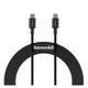 Кабель Baseus Superior Series Fast Charging Data Cable Type-C to Type-C 100W 1m Black (CATYS-B01) - изображение 1