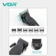 Профессиональная машинка для стрижки волос VGR V-640C аккумуляторная, керамические лезвия, 9000 об./минуту, LED дисплей Black - изображение 3