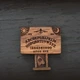 Мини спиритическая доска Отжа на английском языке коричневая MINI доска OUIJA ABC - изображение 1