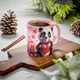 Керамічна чашка з дизайном "Закохана Панда" Рожевий - зображення 5