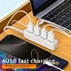 4 порти USB док-станція, MeiGlobal для швидкісної зарядки захист від перевантаження та короткого замикання - зображення 1
