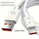 USB до USB-C Кабель для Заряджання, Підтримка Швидкої Зарядки та Обміну Даним - зображення 1