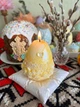 Свеча яйцо в цветах, с ароматом,100 г, пальмовый воск - изображение 1