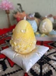 Свеча яйцо в цветах, с ароматом,100 г, пальмовый воск - изображение 2