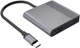 Док станція Cablexpert USB-C 3-в-1 USB/HDMI/PD (A-CM-COMBO3-04) - зображення 1