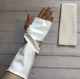 Мітенки рукавички без пальців імітація латексу Honey Fashion Accessories XS/S/М білий (7-32) - зображення 6