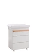 Дитячий комод пеленальний Azzurra Design Glam Lux Bianco-Naturale білий - зображення 1