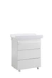 Дитячий комод пеленальний Azzurra Design Glam Lux Bianco білий - зображення 1