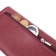 Кошелек для женщин из натуральной кожи с геометрическим клапаном ST Leather 22547 Бордовый - изображение 5