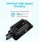 Портативный повербанк Anker 20000 mAh 45W с 2 встроенными кабелями USB-C, быстрая зарядка PD и LED дисплей, Power Bank для телефона, планшета, ноутбука - изображение 5