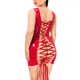 Лакированное платье на шнуровке цвет красный Art of Sex Demi размеры L-2XL - изображение 2